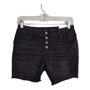 Maurices Vintage MidRise 5" Inseam Button Fly Casual Beach Vacation Shorts Sz 2‎